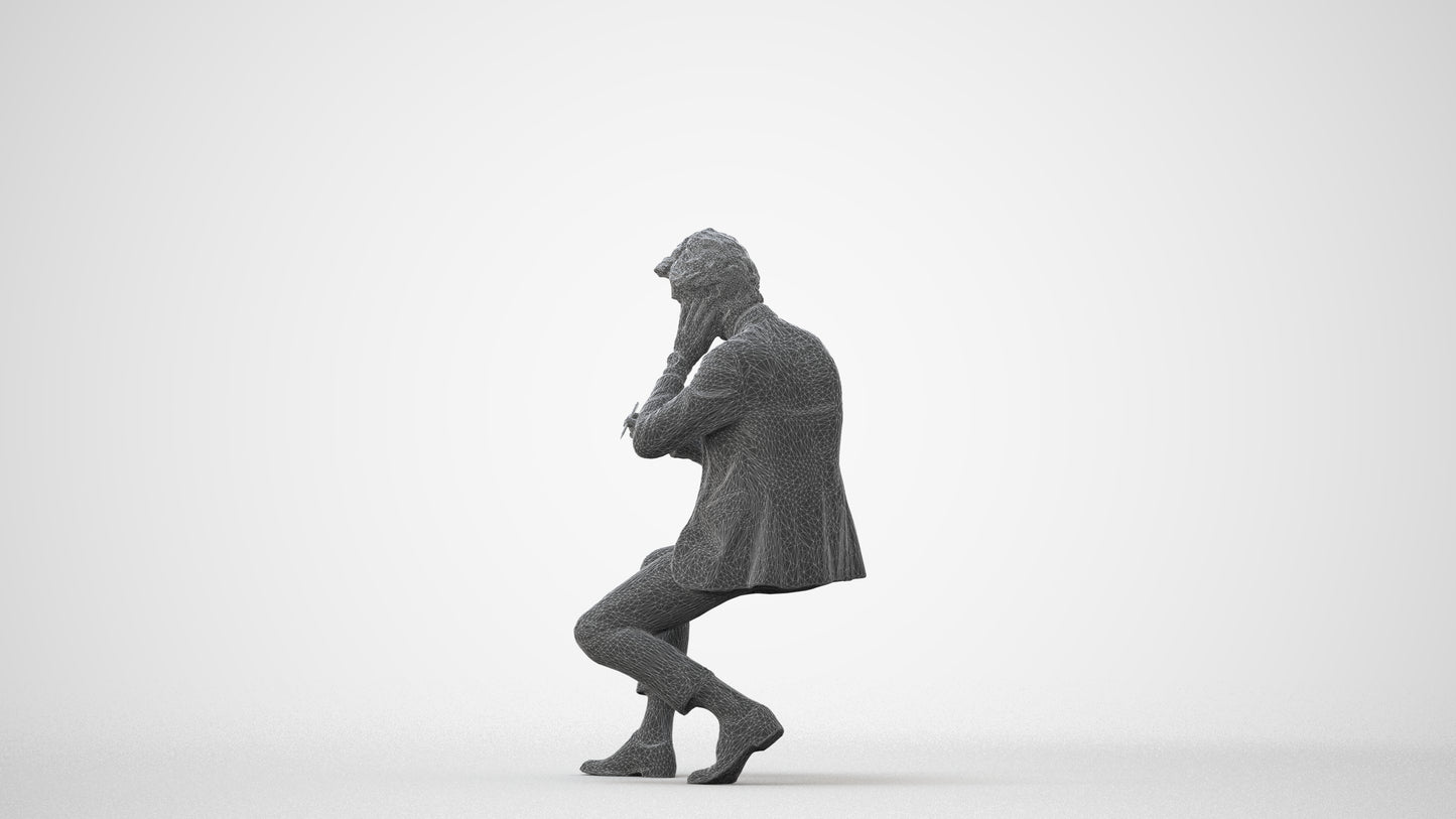 realistic 3D people man business, render-ready for V-Ray and Corona, FBX OBJ, square thumbnail