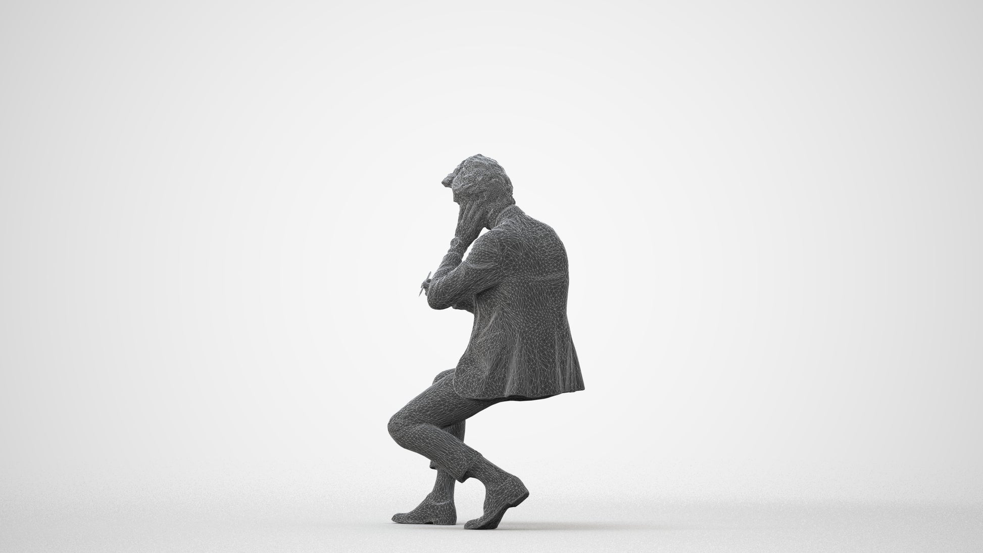 realistic 3D people man business, render-ready for V-Ray and Corona, FBX OBJ, square thumbnail