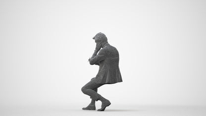realistic 3D people man business, render-ready for V-Ray and Corona, FBX OBJ, square thumbnail