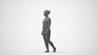 realistic 3D people woman sport, render-ready for V-Ray and Corona, FBX OBJ, square thumbnail