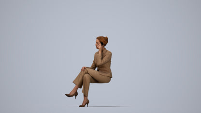 realistic 3D human man casual mix, archviz people FBX OBJ for Blender, top-down view render