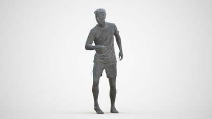 realistic 3D people man sport, render-ready for V-Ray and Corona, FBX OBJ, three-quarter front view render