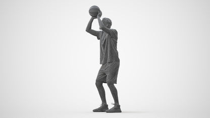 3D people model man sport, scanned human for 3ds Max rendering, square thumbnail
