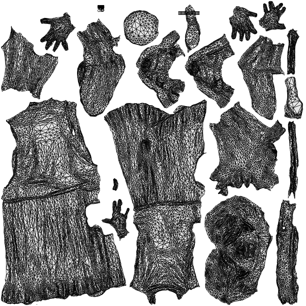 photogrammetry 3D woman casual standing, realistic human model archviz FBX, wireframe top-down view