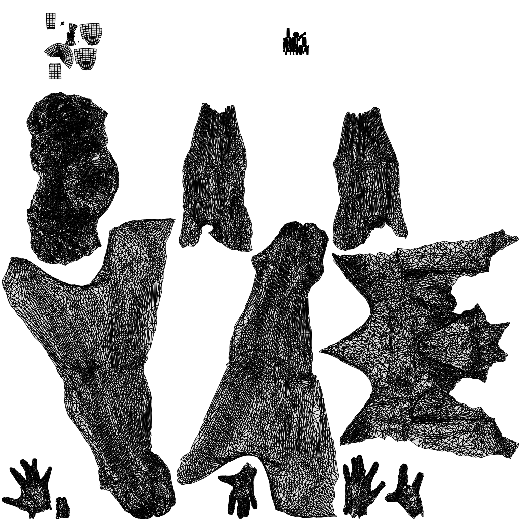3D human model woman pool, photogrammetry scanned person for archviz, wireframe top-down view