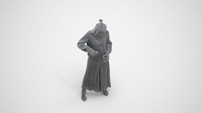 3D people model woman casual standing, scanned human for 3ds Max rendering, wireframe three-quarter view
