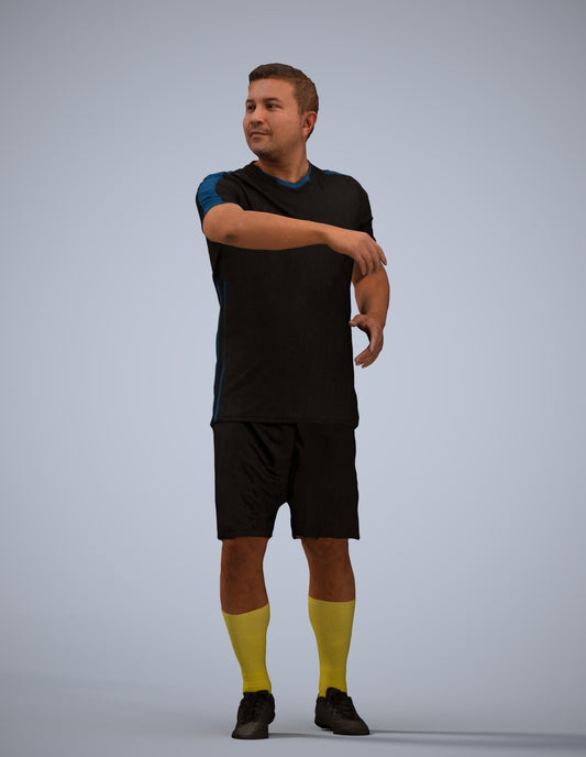 photogrammetry 3D man sport, realistic human model archviz FBX