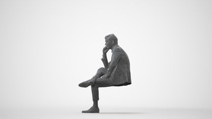 photogrammetry 3D man business, realistic human model archviz FBX, square thumbnail