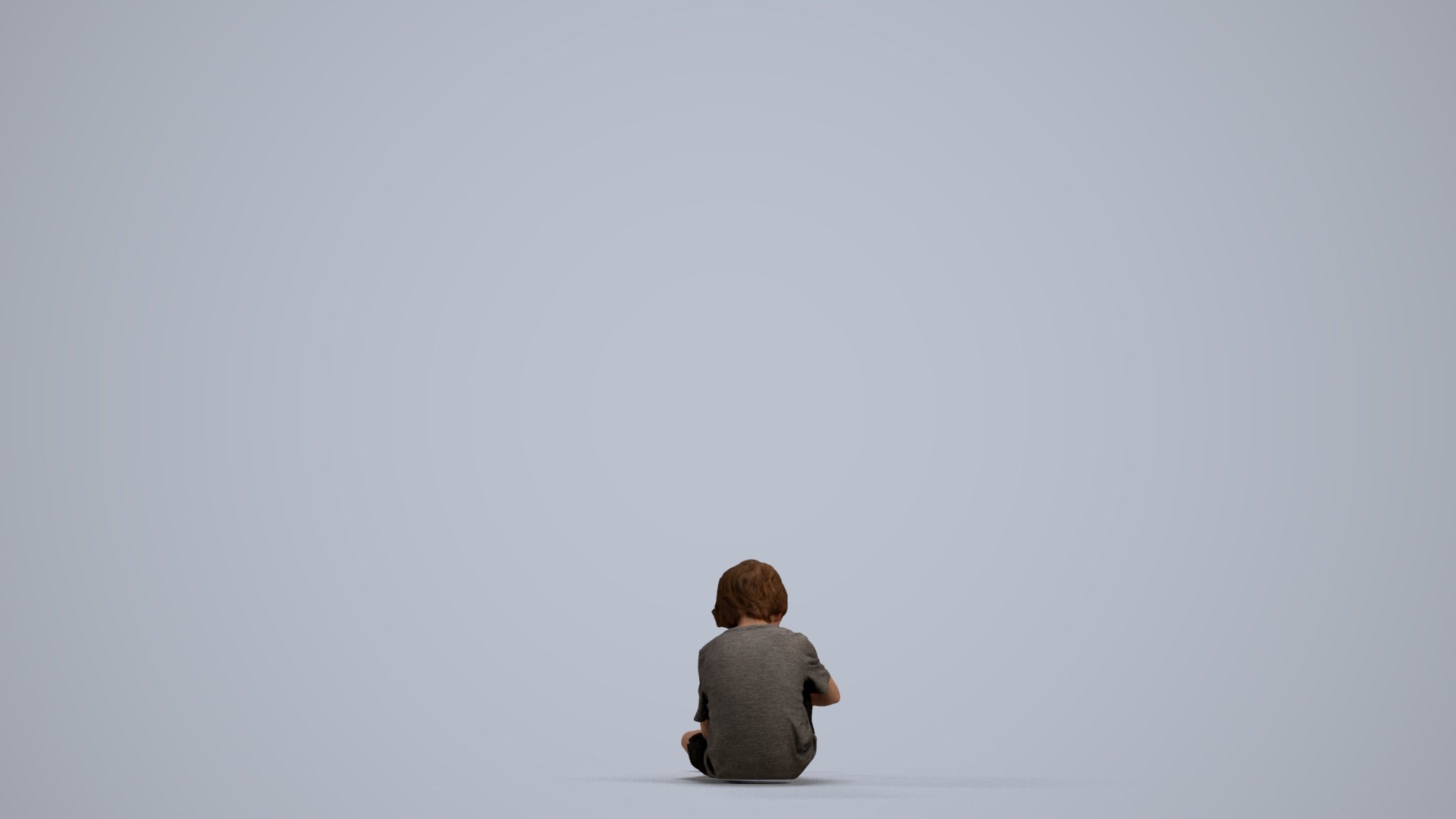 realistic 3D people boy casual kids, render-ready for V-Ray and Corona, FBX OBJ, front view render