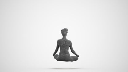 3D human model woman sport, photogrammetry scanned person for archviz, wireframe front view