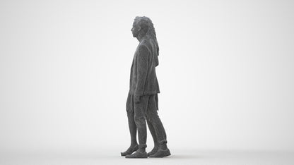 realistic 3D people woman formal couple, render-ready for V-Ray and Corona, FBX OBJ, square thumbnail