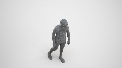 scanned 3D boy casual kids, photogrammetry people for Enscape and V-Ray, wireframe three-quarter view