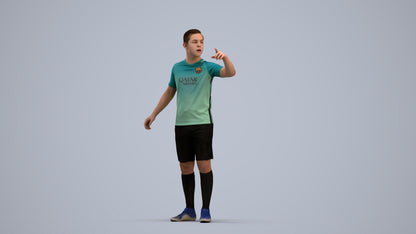 realistic 3D boy sport, scanned archviz people for Blender and 3ds Max, standing pose render