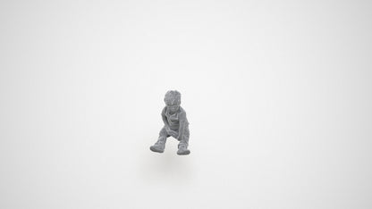 photogrammetry 3D boy casual kids, realistic human model archviz FBX, wireframe three-quarter view