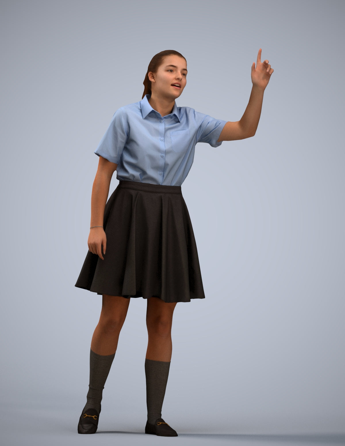 realistic 3D people girl kids, render-ready for V-Ray and Corona, FBX OBJ