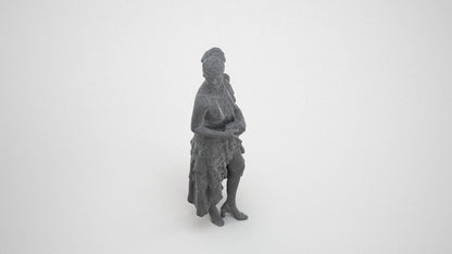 scanned 3D woman formal formalaffairs, photogrammetry people for Enscape and V-Ray, wireframe three-quarter view