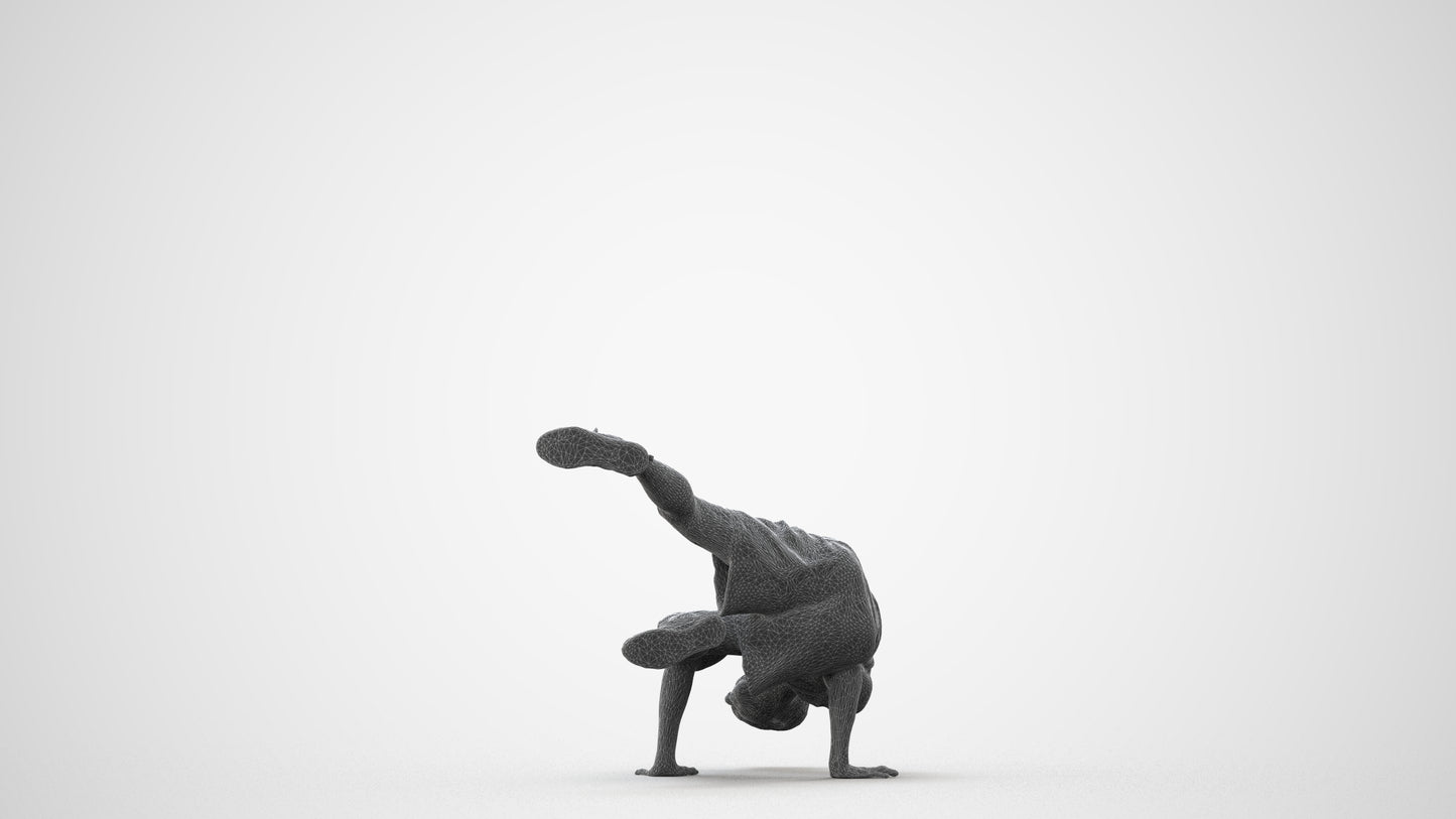 scanned 3D man sport, photogrammetry people for Enscape and V-Ray, square thumbnail