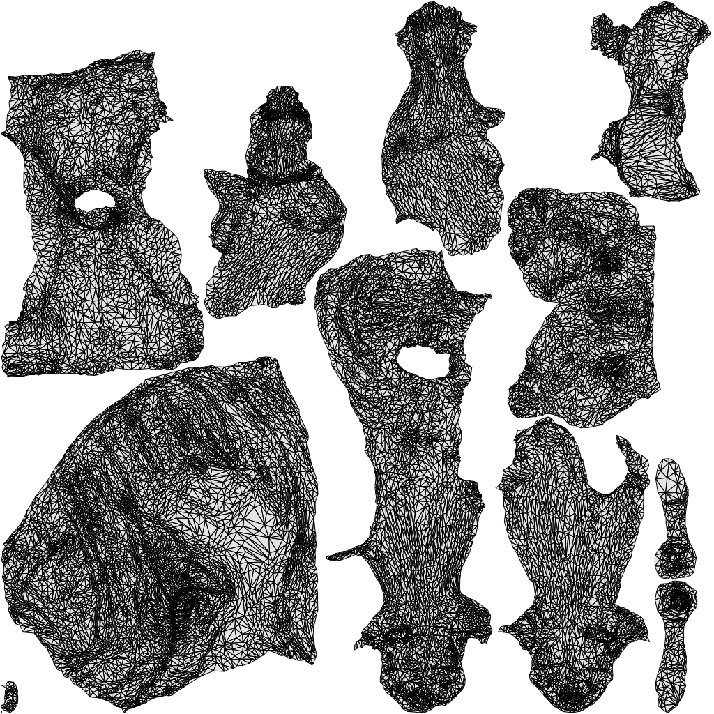 realistic 3D woman formal sitting, scanned archviz people for Blender and 3ds Max, wireframe top-down view