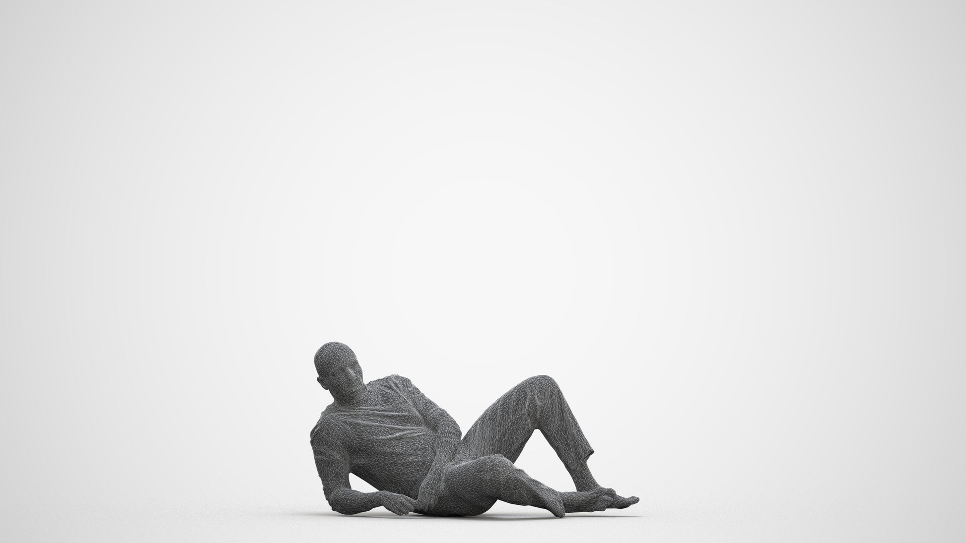 realistic 3D human man bathroom, archviz people FBX OBJ for Blender, three-quarter front view render