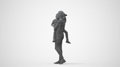 realistic 3D people girl casual kids, render-ready for V-Ray and Corona, FBX OBJ, square thumbnail