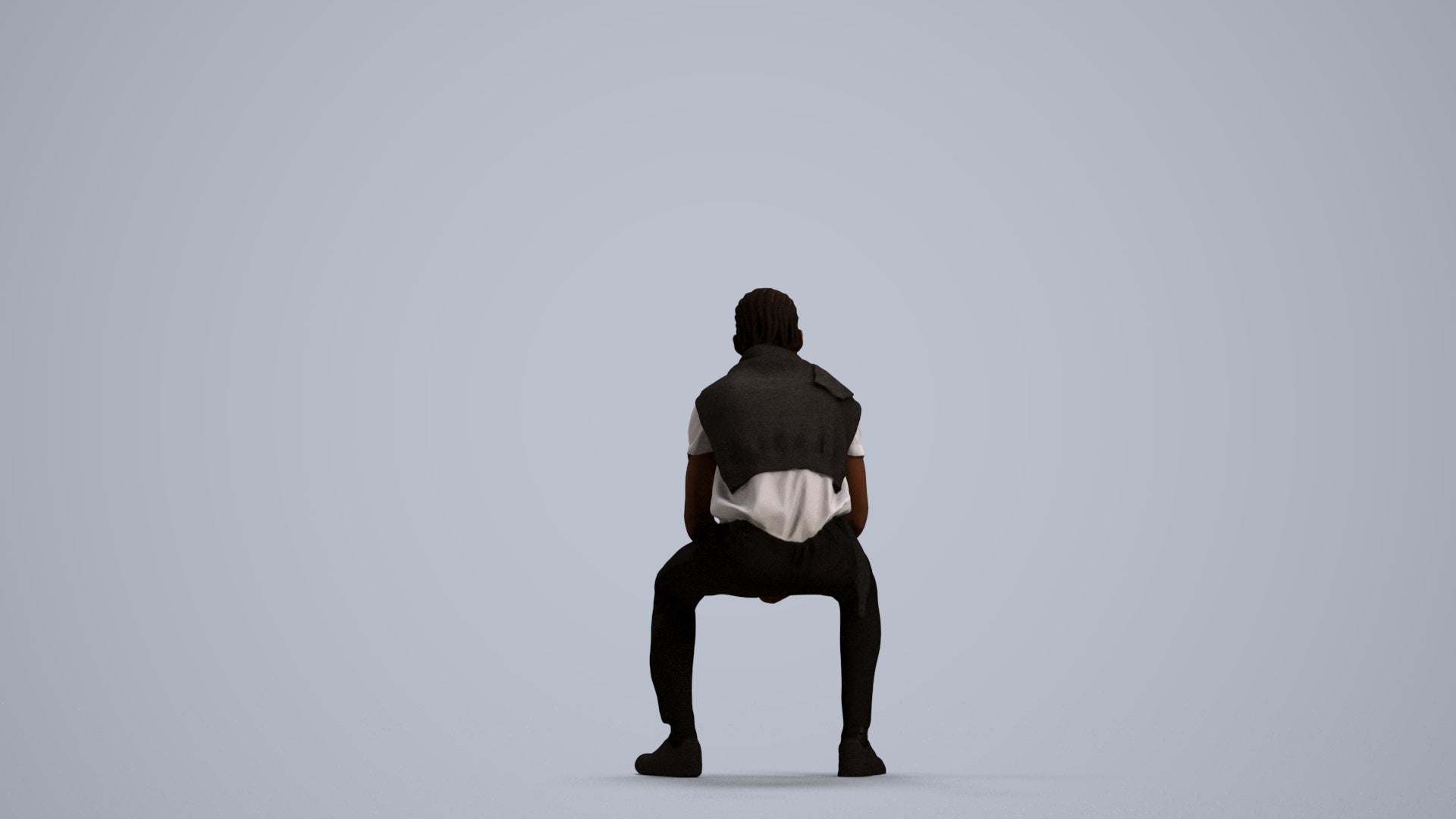 realistic 3D people boy kids, render-ready for V-Ray and Corona, FBX OBJ, front view render