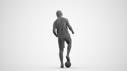 scanned 3D man sport, photogrammetry people for Enscape and V-Ray, wireframe front view