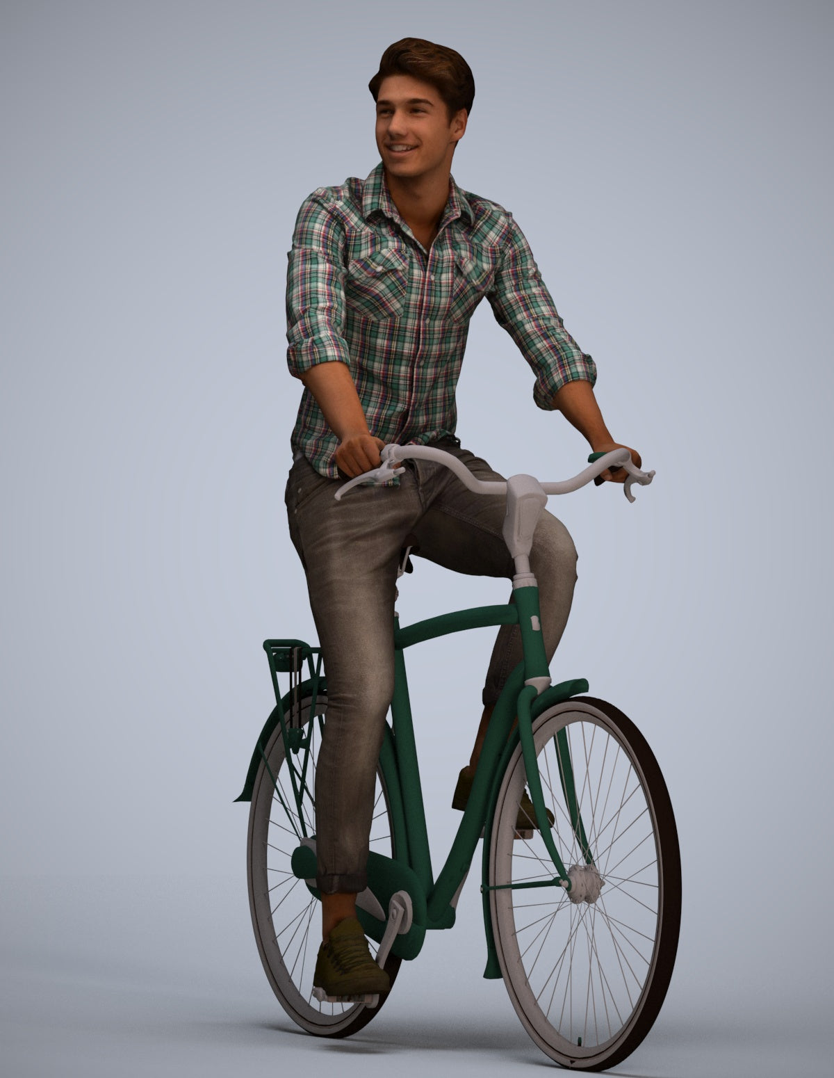 photogrammetry 3D man casual mix, realistic human model archviz FBX
