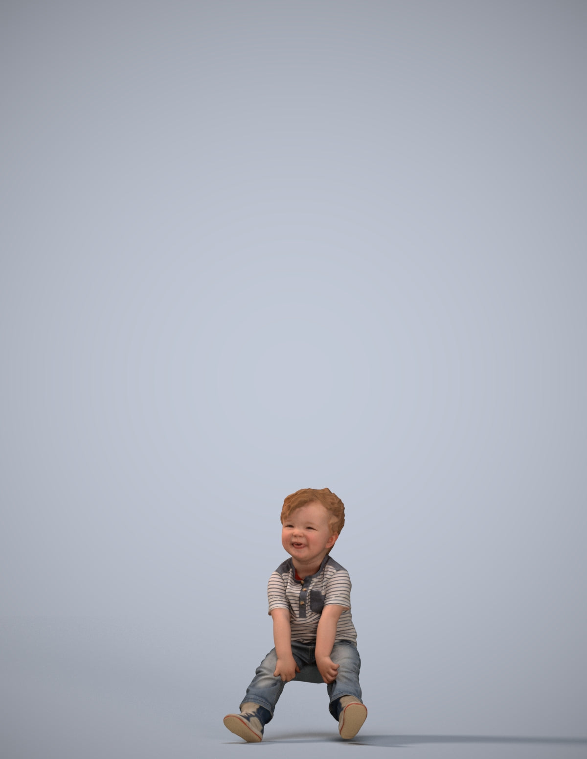 photogrammetry 3D boy casual kids, realistic human model archviz FBX