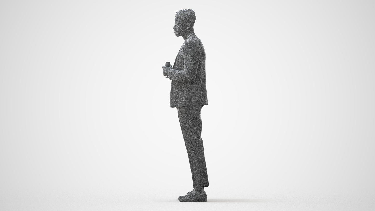 realistic 3D people man formal formalaffairs, render-ready for V-Ray and Corona, FBX OBJ, square thumbnail