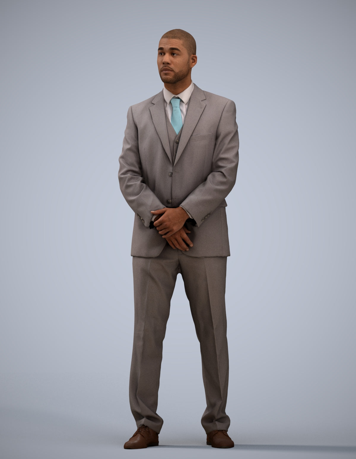 realistic 3D people man business, render-ready for V-Ray and Corona, FBX OBJ