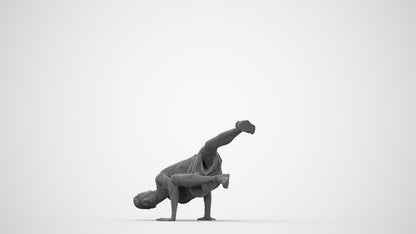 scanned 3D man sport, photogrammetry people for Enscape and V-Ray, wireframe back view