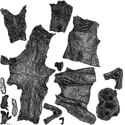 realistic 3D man formal dancing, scanned archviz people for Blender and 3ds Max, wireframe top-down view
