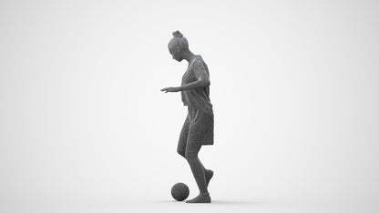 realistic 3D girl sport, scanned archviz people for Blender and 3ds Max, square thumbnail
