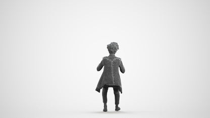 3D scanned woman sitting business, photorealistic archviz people for Enscape and SketchUp, wireframe front view