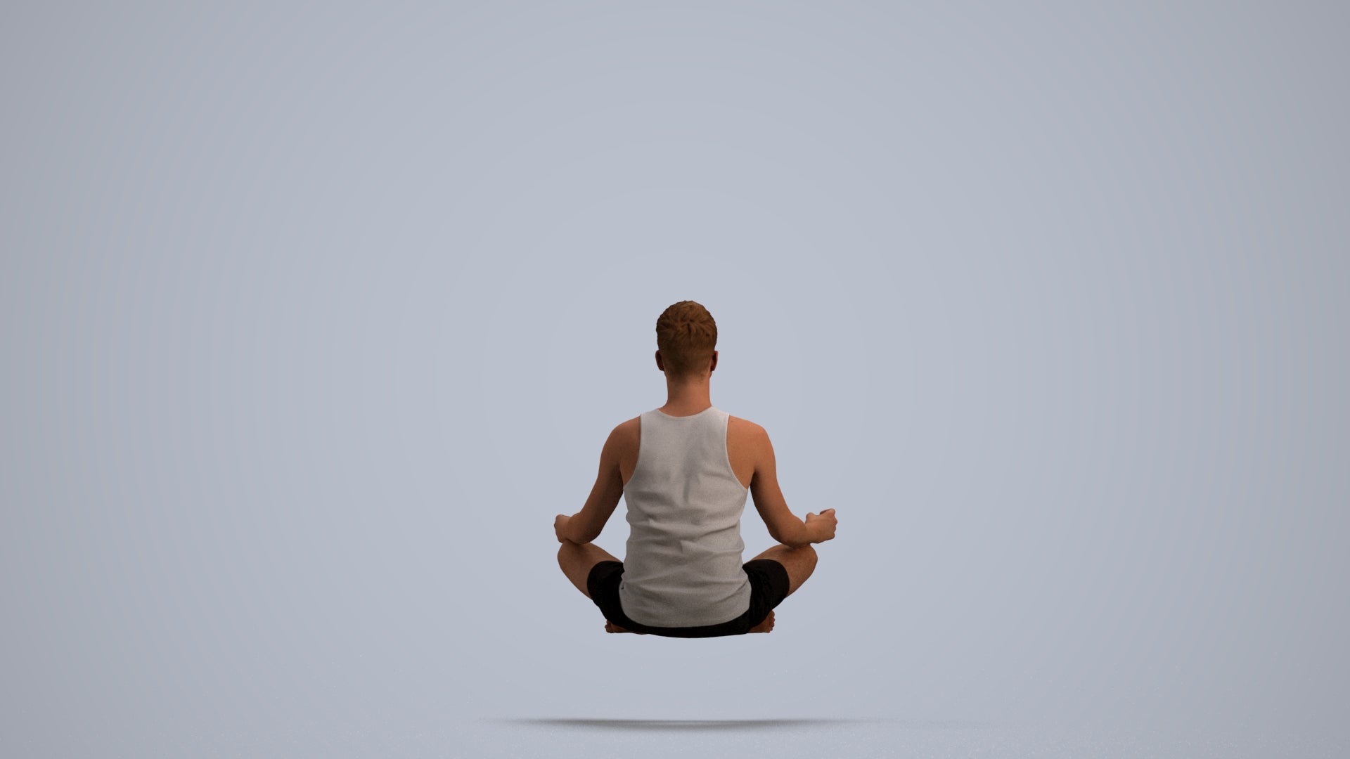 realistic 3D people man sport, render-ready for V-Ray and Corona, FBX OBJ, front view render