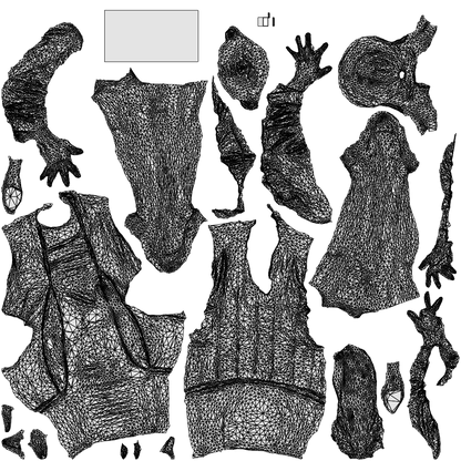 3D people model woman business, scanned human for 3ds Max rendering, wireframe top-down view