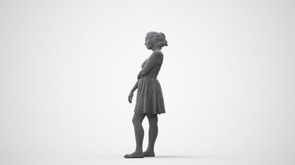 realistic 3D people woman formal formalaffairs, render-ready for V-Ray and Corona, FBX OBJ, square thumbnail