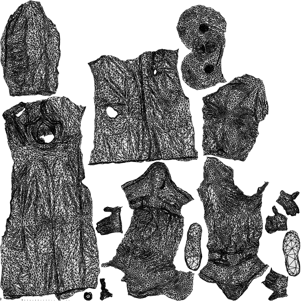 3D human model man medical, photogrammetry scanned person for archviz, wireframe top-down view