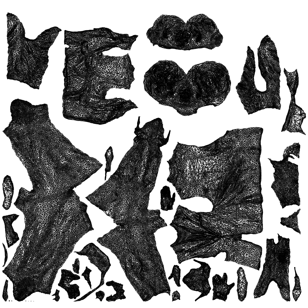 scanned 3D woman business, photogrammetry people for Enscape and V-Ray, wireframe top-down view
