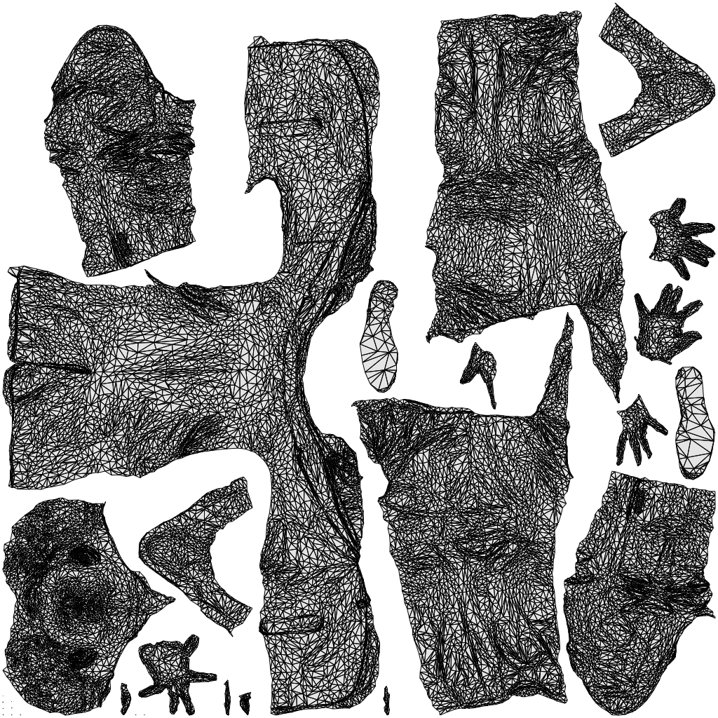 3D people model man business standing, scanned human for 3ds Max rendering, wireframe top-down view