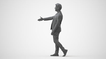 realistic 3D man casual business, scanned archviz people for Blender and 3ds Max, square thumbnail