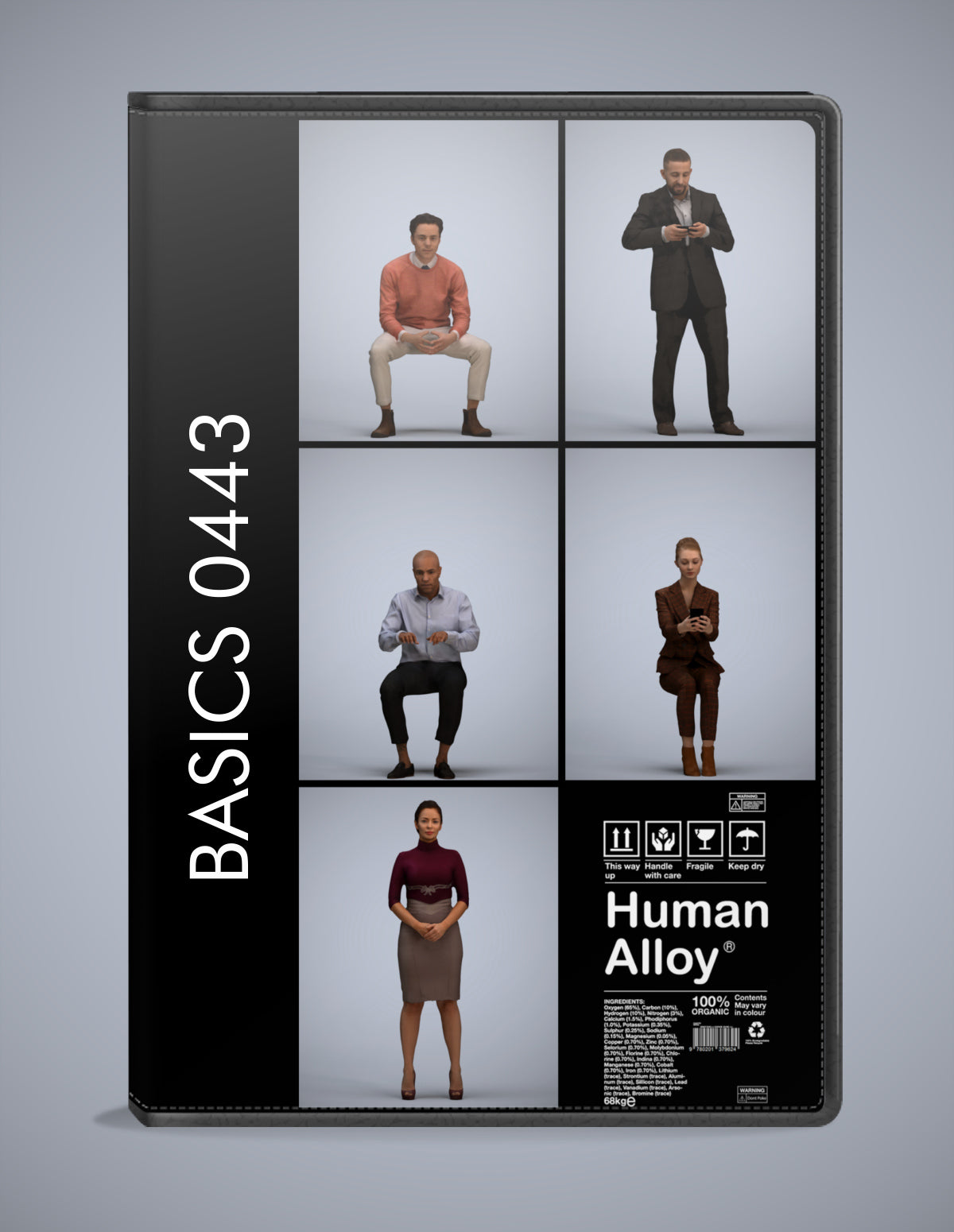 5 3D scanned people business, photorealistic archviz pack for Enscape and SketchUp