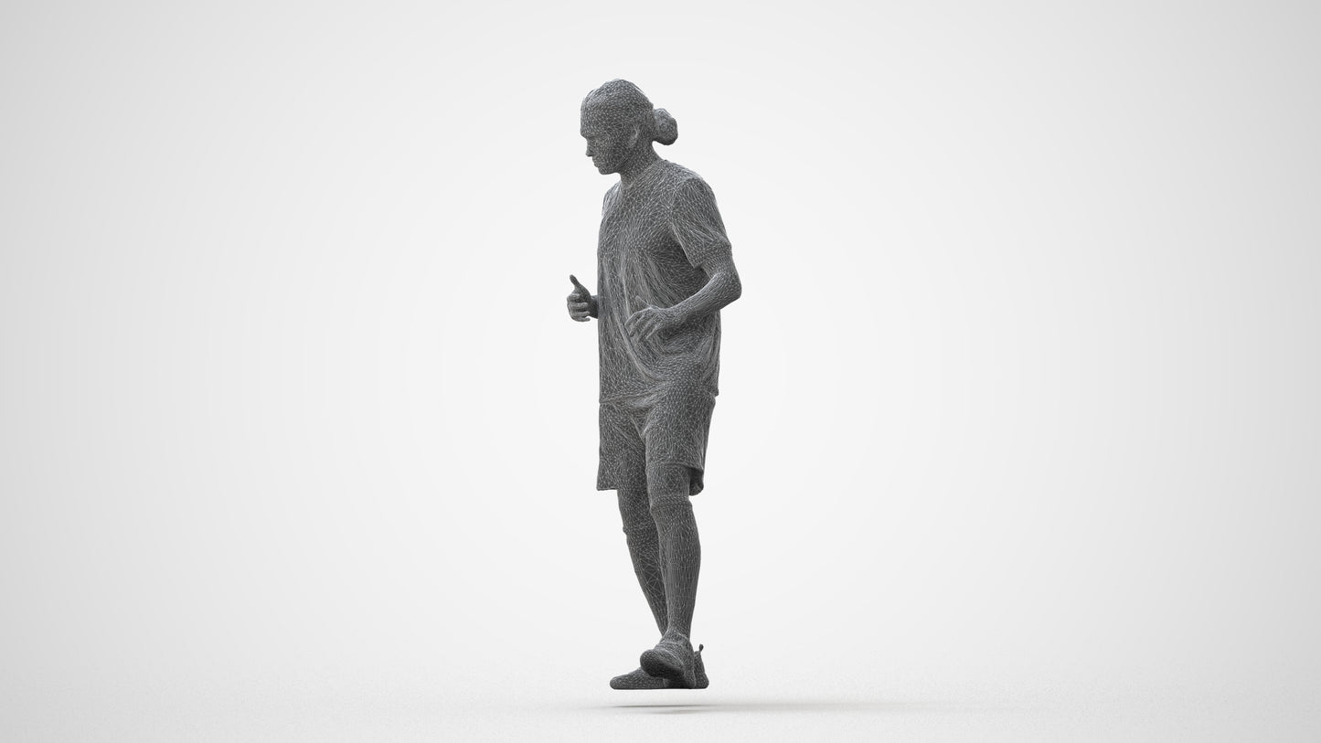 realistic 3D human man sport, archviz people FBX OBJ for Blender, square thumbnail