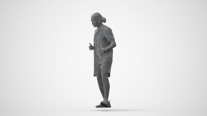 realistic 3D human man sport, archviz people FBX OBJ for Blender, square thumbnail