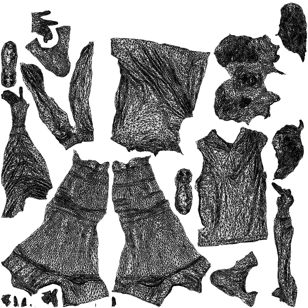 3D human model woman sport, photogrammetry scanned person for archviz, wireframe top-down view
