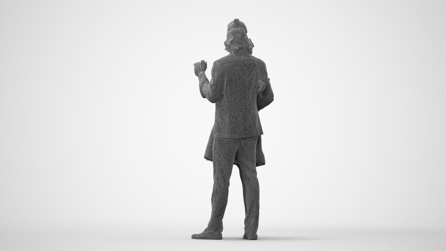 3D scanned woman dancing formal, photorealistic archviz people for Enscape and SketchUp, square thumbnail