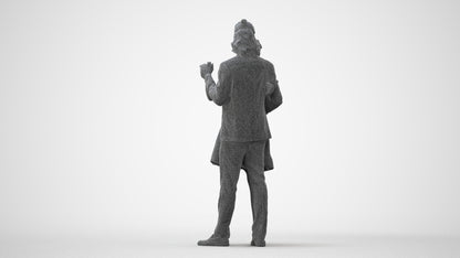 3D scanned woman dancing formal, photorealistic archviz people for Enscape and SketchUp, square thumbnail