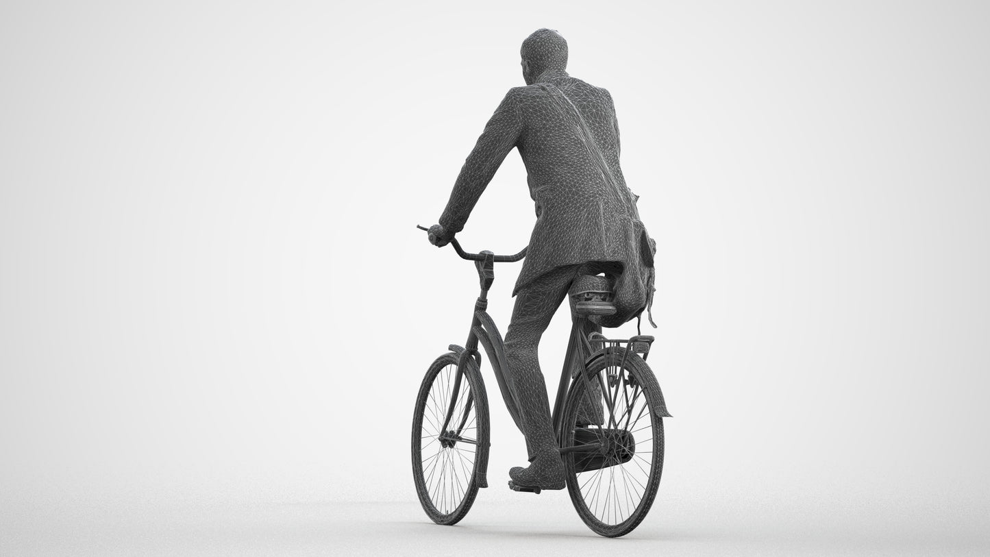 3D human model man casual mix, photogrammetry scanned person for archviz, wireframe front view