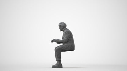 photogrammetry 3D man business, realistic human model archviz FBX, square thumbnail