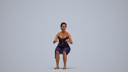realistic 3D human woman formal formalaffairs, archviz people FBX OBJ for Blender, standing pose render